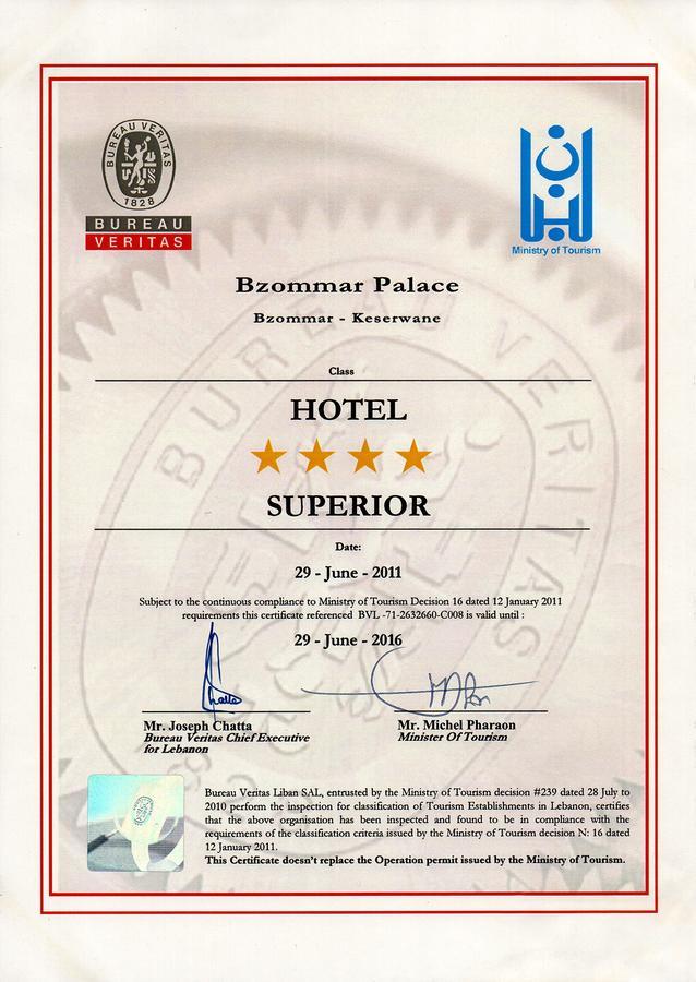 Bzommar Palace Hotel Jounieh Extérieur photo